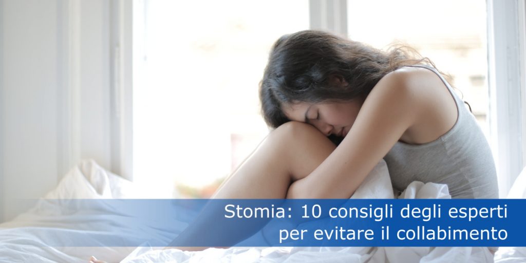 Ragazza sofferente a causa del collabimento - stomia